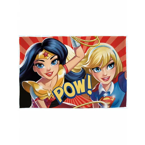 ARGOFIELD Plaid Polaire Dc Comics - Super Héros Girl Power - 100cm X 150cm - Multicolor 3 ARGOFIELD Plaid Polaire Dc Comics - Super Héros Girl Power - 100cm X 150cm - Multicolor