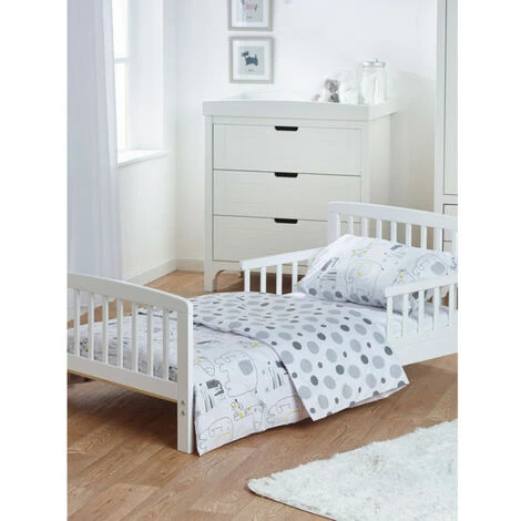 ARGOFIELD Parure De Lit - Ensemble De Literie 3 Pièces - Safari - - Blanc 3 ARGOFIELD Parure De Lit - Ensemble De Literie 3 Pièces - Safari - - Blanc