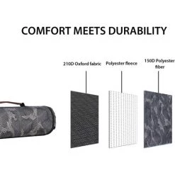 SEKEY Couverture De Pique-Nique Imperméable, Ultrasonic, 170 X 140cm, Gris -Plaid et couverture Soldes 31590375 3