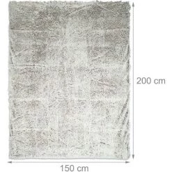 Relaxdays Plaid Fausse Fourrure, Couverture Moelleuse Pour Le Canapé, Couvre-lit XXL, Taille 150 X 200 Cm, Blanc/brun -Plaid et couverture Soldes 31803554 5