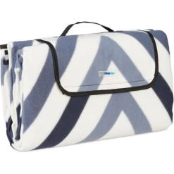 Relaxdays Couverture Pique-nique XXL, 200x200cm, Tapis De Plage Polaire, Isolant, Imperméable, Avec Poignée, Multicolore -Plaid et couverture Soldes 32804422 3