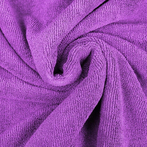 Serviette Poncho De Bain Ou De Plage - Adulte - Violet - Vivezen - Violet 5 Serviette Poncho De Bain Ou De Plage - Adulte - Violet - Vivezen - Violet – Image 3