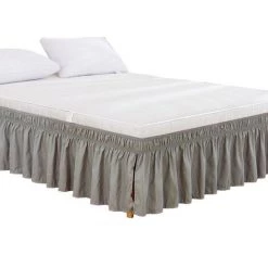 Triomphe Flying Elastic Polyester Bitchick, Lit élastique, Lit, Lit, Beddrock (Gris Clair: 60 * 80 + 15 Pouces