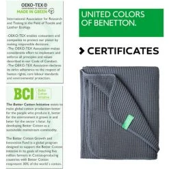 CASA BENETTON 100 % COTON 200 G/M2 COUVERTURE, 140x190 CM, GRIS FONCÉ CASA BENETTON - Gris Foncé 10 CASA BENETTON 100 % COTON 200 G/M2 COUVERTURE, 140x190 CM, GRIS FONCÉ CASA BENETTON - Gris Foncé -Plaid et couverture Soldes 32988433 4