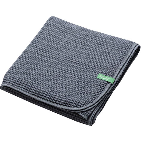 CASA BENETTON 100 % COTON 200 G/M2 COUVERTURE, 140x190 CM, GRIS FONCÉ CASA BENETTON - Gris Foncé 7 CASA BENETTON 100 % COTON 200 G/M2 COUVERTURE, 140x190 CM, GRIS FONCÉ CASA BENETTON - Gris Foncé – Image 5