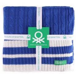 CASA BENETTON 100 % ACRYLIQUE 200 G/M2 COUVERTURE, 140x190 CM, BLEU - Bleu 8 CASA BENETTON 100 % ACRYLIQUE 200 G/M2 COUVERTURE, 140x190 CM, BLEU - Bleu -Plaid et couverture Soldes 32988483 3