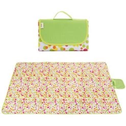 ASUPERMALL Couverture De Pique-Nique Tapis De Plage Anti-Sable Impermeable Tapis De Camping Pliable Couverture Exterieure, Multicolore - Multicolore