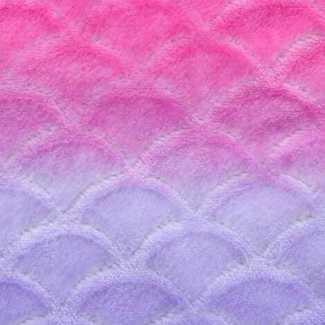 DEVENIRRICHE Couverture De Queue De Sirène Softan Pour Enfants, Couverture En Molleton De Flanelle Douce Et Moelleuse, Couverture Toutes Saisons, Filles, 43 × 99cm 7 DEVENIRRICHE Couverture De Queue De Sirène Softan Pour Enfants, Couverture En Molleton De Flanelle Douce Et Moelleuse, Couverture Toutes Saisons, Filles, 43 × 99cm – Image 5