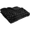ATMOSPHERA, CRŽATEUR D'INTŽRIEUR Plaid Imitation Fourrure "Bouclée" 120x160cm Noir -Plaid et couverture Soldes 33650938 1