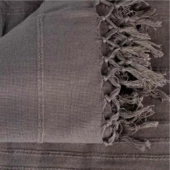 ATMOSPHERA, CRŽATEUR D'INTŽRIEUR Jeté De Lit "Algodon" 230x250cm Gris -Plaid et couverture Soldes 33651029 2