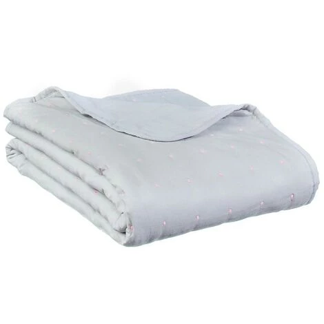 ATMOSPHERA, CRATEUR D'INTRIEUR Jetée De Lit "Instants Volés" 150x150cm Gris Clair 3 ATMOSPHERA, CRATEUR D'INTRIEUR Jetée De Lit "Instants Volés" 150x150cm Gris Clair