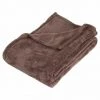 ATMOSPHERA, CRATEUR D'INTRIEUR Plaid Déco "Microfibre" 130x180cm Taupe -Plaid et couverture Soldes 33651916 1