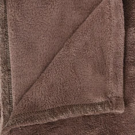 ATMOSPHERA, CRATEUR D'INTRIEUR Plaid Déco "Microfibre" 130x180cm Taupe 4 ATMOSPHERA, CRATEUR D'INTRIEUR Plaid Déco "Microfibre" 130x180cm Taupe – Image 2
