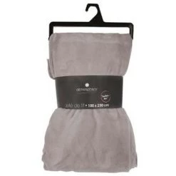 ATMOSPHERA, CRATEUR D'INTRIEUR Plaid Doux Uni "Flanel" 180x230cm Gris -Plaid et couverture Soldes 33653720 3