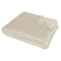 Paris Prix - Jeté De Fauteuil "louna" 125x150cm Naturel