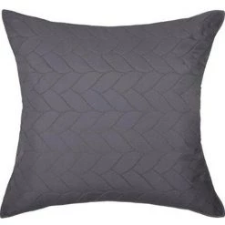 ATMOSPHERA, CRATEUR D'INTRIEUR Dessus De Lit & 2 Taies "Tréssé" 240x260cm Gris Foncé -Plaid et couverture Soldes 33656204 3