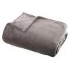 ATMOSPHERA, CRŽATEUR D'INTŽRIEUR Plaid Doux Uni "Flanel" 125x150cm Gris -Plaid et couverture Soldes 33656612 1
