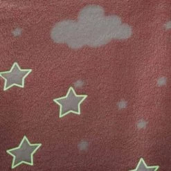 ATMOSPHERA FOR KIDS Plaid Phosphorescent Enfant "Reka" 125x150cm Rose -Plaid et couverture Soldes 33662109 4