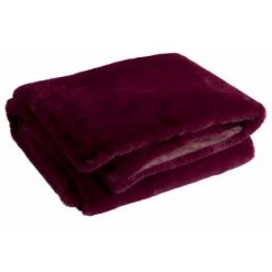 Paris Prix - Plaid Imitation Fourrure "cutie" 130x180cm Violet