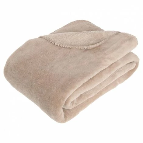 ATMOSPHERA, CRATEUR D'INTRIEUR Plaid Microfibre "Doa" 180x230cm Lin 3 ATMOSPHERA, CRATEUR D'INTRIEUR Plaid Microfibre "Doa" 180x230cm Lin