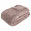 ATMOSPHERA, CRŽATEUR D'INTŽRIEUR Plaid Microfibre "Doa" 180x230cm Taupe -Plaid et couverture Soldes 33669443 1