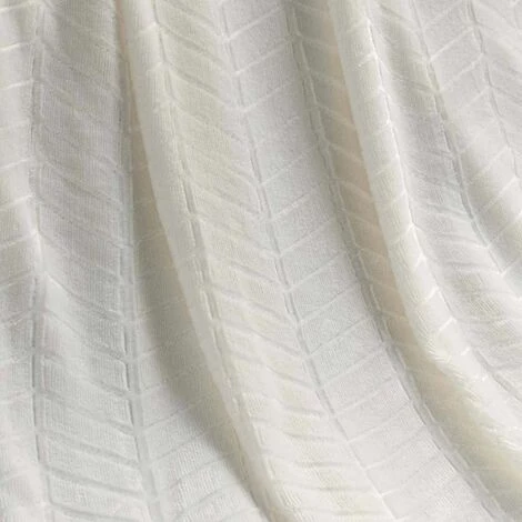 Paris Prix - Plaid Motif Jacquard "zema" 125x150cm Naturel 4 Paris Prix - Plaid Motif Jacquard "zema" 125x150cm Naturel – Image 2