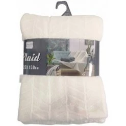 Paris Prix - Plaid Motif Jacquard "zema" 125x150cm Naturel 8 Paris Prix - Plaid Motif Jacquard "zema" 125x150cm Naturel -Plaid et couverture Soldes 33670967 3