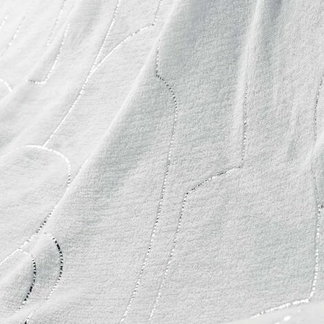 Paris Prix - Plaid Imprimé "domea" 125x150cm Blanc 4 Paris Prix - Plaid Imprimé "domea" 125x150cm Blanc – Image 2