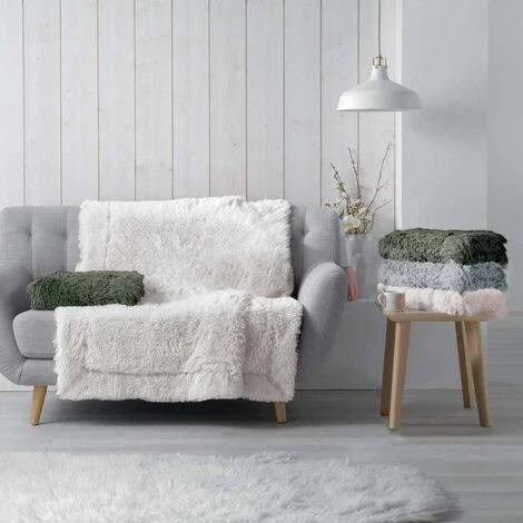 Paris Prix - Plaid Imitation Fourrure Uni "marilou" 125x150cm Naturel 4 Paris Prix - Plaid Imitation Fourrure Uni "marilou" 125x150cm Naturel – Image 2