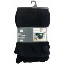 Paris Prix - Plaid Uni En Flanelle "flanou" 180x220cm Noir -Plaid et couverture Soldes 33672337 3
