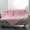 Paris Prix - Plaid Imprimé "domea" 125x150cm Rose -Plaid et couverture Soldes 33672646 1