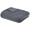 ATMOSPHERA, CRATEUR D'INTRIEUR Plaid 3D à Motifs "Four Geo" 180x230cm Gris -Plaid et couverture Soldes 33672952 1