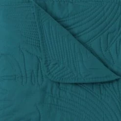 ATMOSPHERA, CRATEUR D'INTRIEUR Dessus De Lit & 2 Taies D'Oreiller "Army" 240x260cm Bleu Canard -Plaid et couverture Soldes 33673758 4