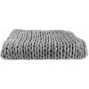Paris Prix - Plaid Déco Maille "chunky" 120x150cm Gris -Plaid et couverture Soldes 33674789 1
