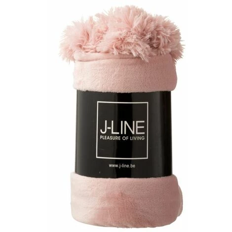 Paris Prix - Plaid Déco à Pompons "polyes" 130x170cm Rose Bébé 5 Paris Prix - Plaid Déco à Pompons "polyes" 130x170cm Rose Bébé – Image 3