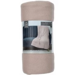 Paris Prix - Plaid Polaire Uni "grog" 125x150cm Rose -Plaid et couverture Soldes 33675416 4