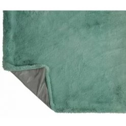 Paris Prix - Plaid Imitation Fourrure "cutie" 130x180cm Menthe -Plaid et couverture Soldes 33676130 4