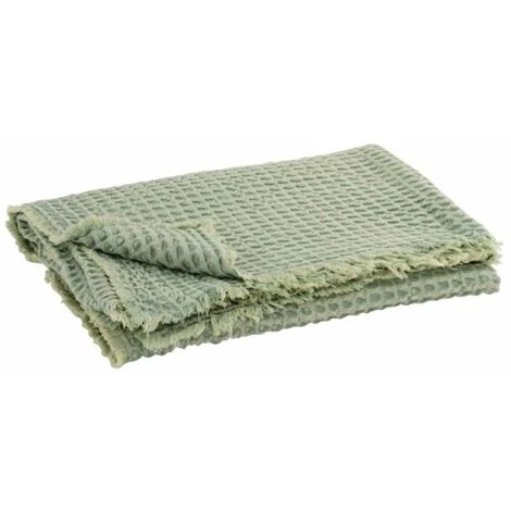 Paris Prix - Plaid Déco "gaufré" 130x170cm Vert Clair 3 Paris Prix - Plaid Déco "gaufré" 130x170cm Vert Clair