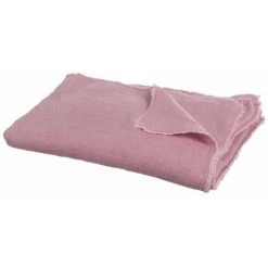 Paris Prix - Plaid Délavé En Coton "faded" 150x200cm Rose