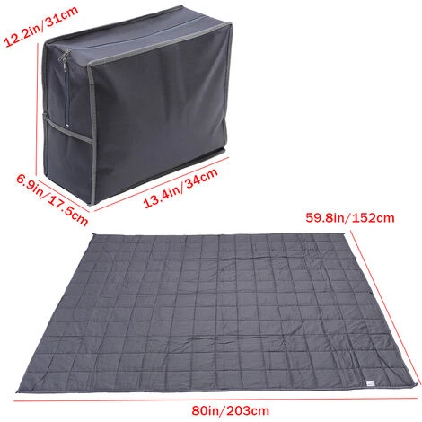 SWAGX Couverture Pondérée Deep Relax Sleeping 100% Coton Pour Hommes Adultes Femmes 7 SWAGX Couverture Pondérée Deep Relax Sleeping 100% Coton Pour Hommes Adultes Femmes – Image 5