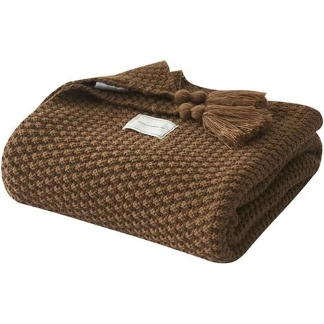 LangRay Couverture Tricoter,Nordic Faite à La Main En Tricot Couverture Mode Pour Couverture Souple Plaids Pour Canapé Bedsure Couverture Couvre-lit,Brown-110X240CM 3 LangRay Couverture Tricoter,Nordic Faite à La Main En Tricot Couverture Mode Pour Couverture Souple Plaids Pour Canapé Bedsure Couverture Couvre-lit,Brown-110X240CM