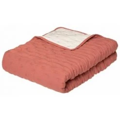 ATMOSPHERA, CRŽATEUR D'INTŽRIEUR Dessus De Lit "Lave" 240x260cm Terracotta -Plaid et couverture Soldes 33768468 2