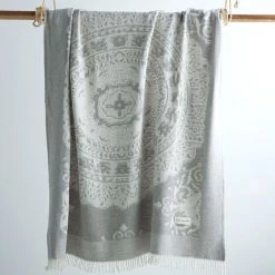 GUY LAROCHE Plaid ROSIERS Perle 130x170 Cm