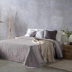 GUY LAROCHE Couvre-lit FLEUR Gris 180x270 Cm