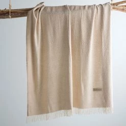 NAF NAF Plaid CISSE Beige 130x170 Cm