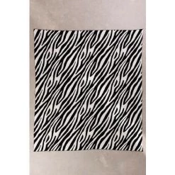 Couverture Plaid En Coton Marty SKLUM Coton - Zebra Print -Plaid et couverture Soldes 34638845 3
