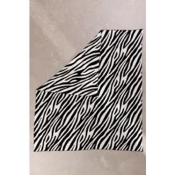 Couverture Plaid En Coton Marty SKLUM Coton - Zebra Print -Plaid et couverture Soldes 34638845 4