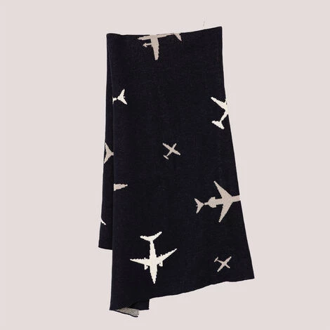 Couverture Plaid En Coton Univers Kids SKLUM Coton - Bleu Cobalto 3 Couverture Plaid En Coton Univers Kids SKLUM Coton - Bleu Cobalto