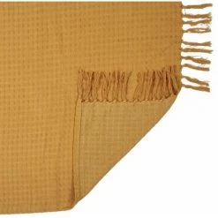 Paris Prix - Jeté De Canapé "gaufré" 130x160cm Jaune Ocre -Plaid et couverture Soldes 34845474 3
