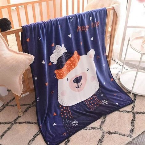 LangRay Couverture Moelleuse En Peau D'agneau Douce Pour Enfants Couverture Câline En Peluche 100x140 Cm Couverture Pour Bébé Couverture En Molleton Couverture De Canapé Lit Ours 4 LangRay Couverture Moelleuse En Peau D'agneau Douce Pour Enfants Couverture Câline En Peluche 100x140 Cm Couverture Pour Bébé Couverture En Molleton Couverture De Canapé Lit Ours – Image 2